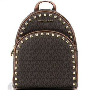Abbey Stud MD Signature Brown Backpack ~ Book Bag